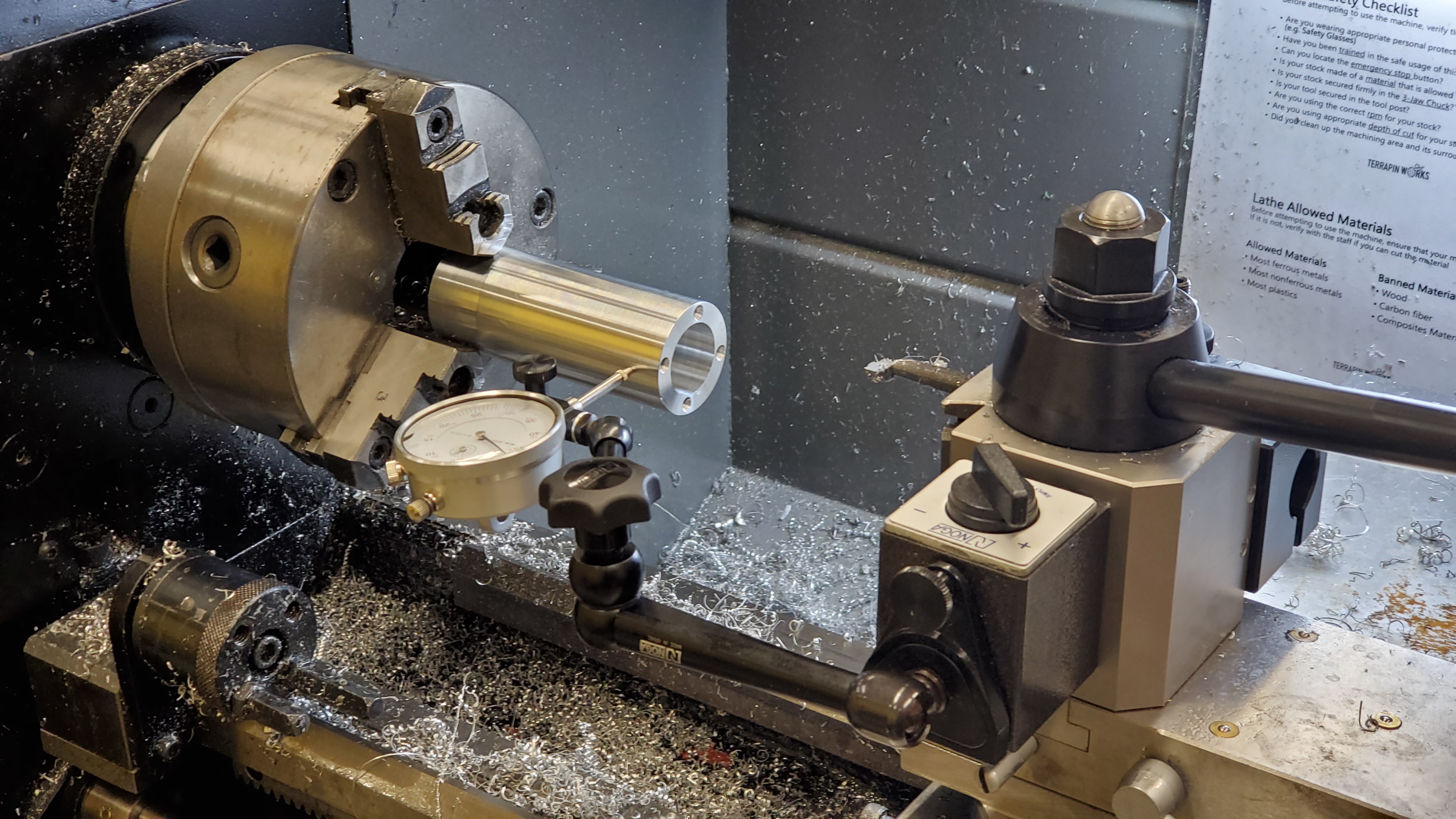 Indicating and boring