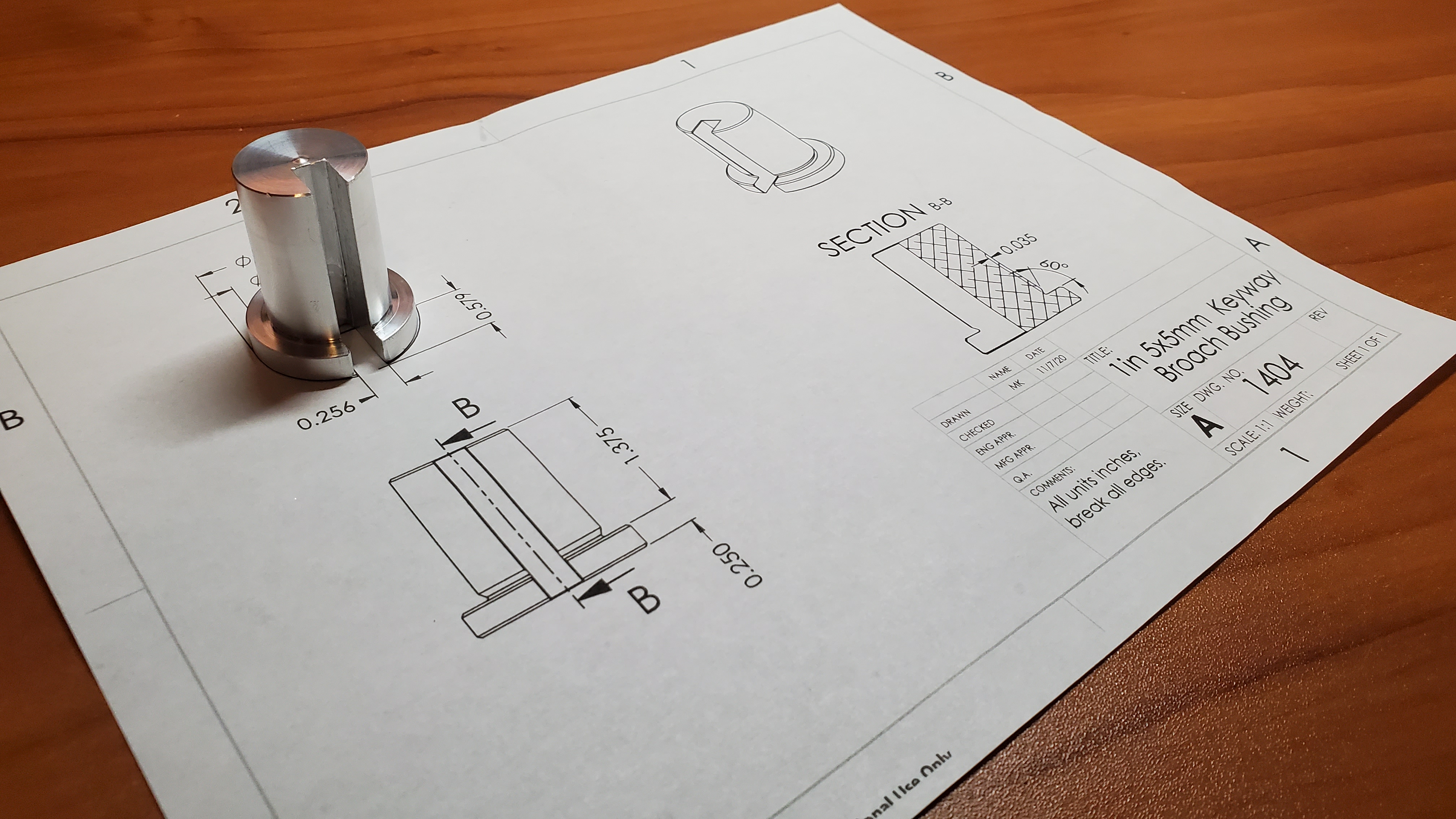 Autocycle Broach Bushing